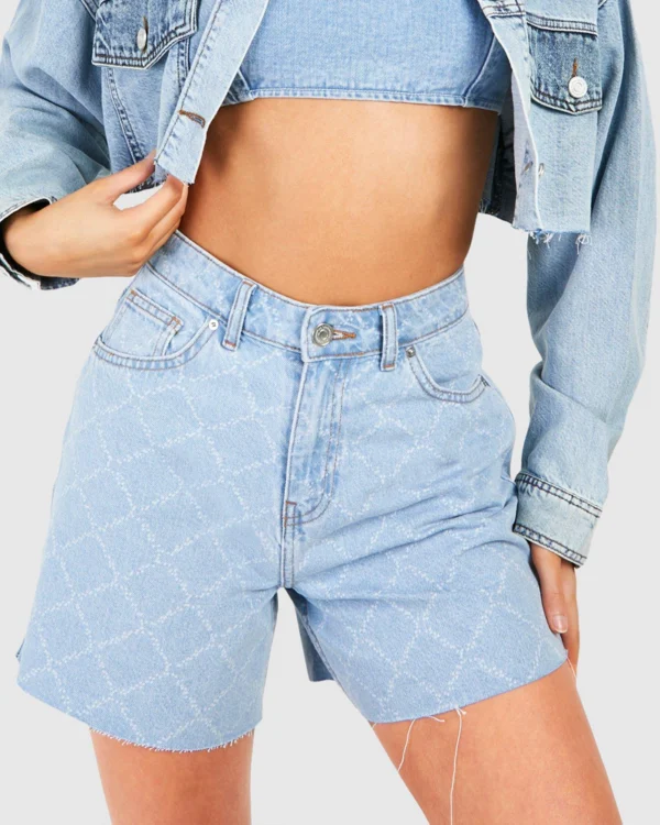 2 Women Denim Short