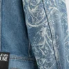 Jeans Couture Laser Engraving Printed Jacket