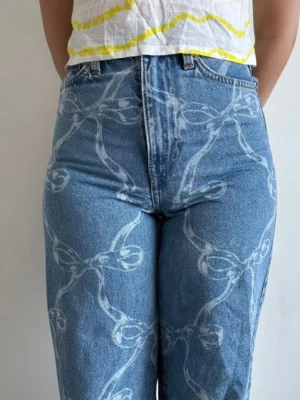 Laser Engraving Denim Jeans
