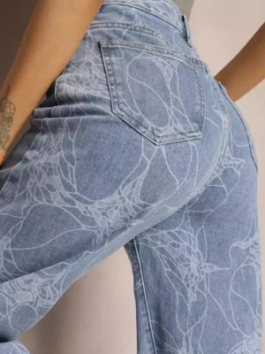 Custom Laser Engraving Denim Jeans