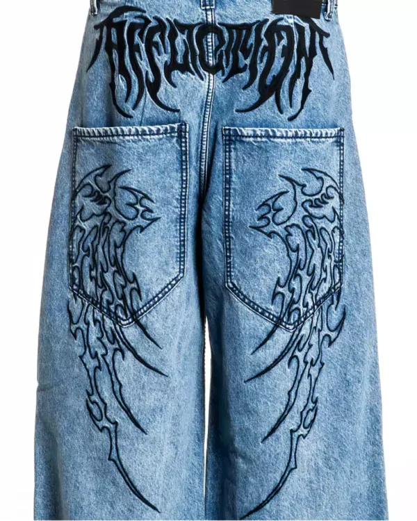 Affixed Cloth Embroidery Denim Custom Affixed Cloth Embroidery Denim