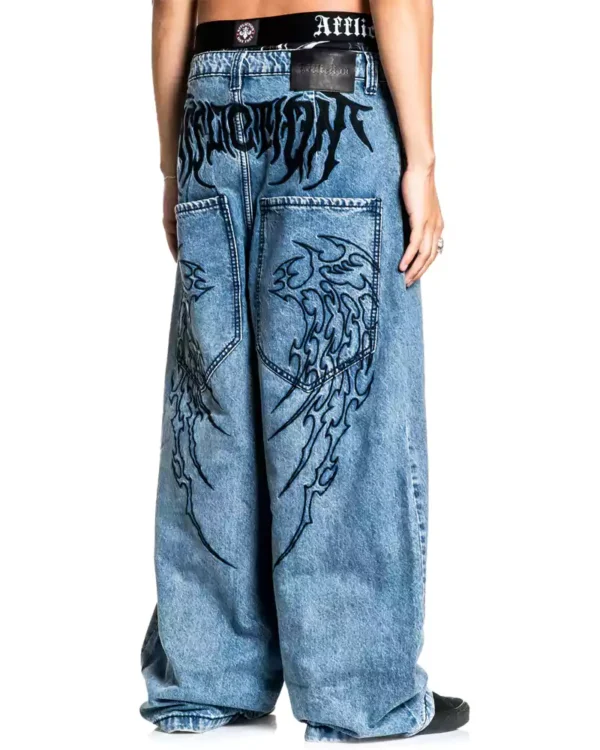 Affixed Cloth Embroidery Denim Custom Affixed Cloth Embroidery Denim