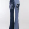 Contrast Palm Patch Embroidered Jeans