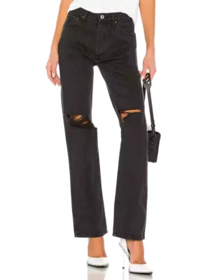 Black denim ripped Black denim ripped