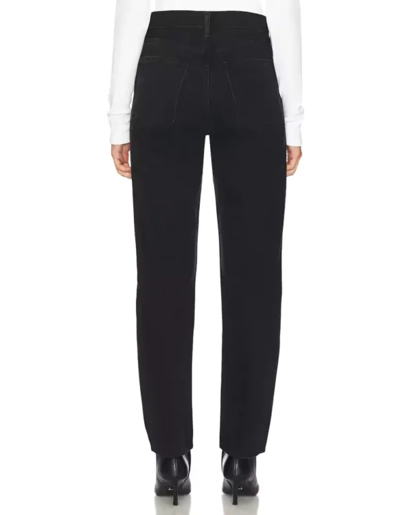 Black denim ripped high rise pants Black denim ripped high rise pants