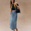 Button front Denim Maxi Skirt Button front Denim Maxi Skirt