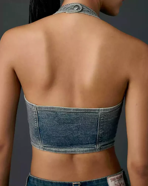 Cropped Halter Vest Top Cropped Halter Vest Top