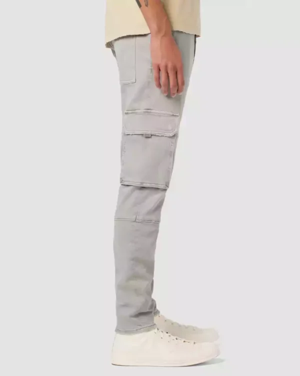 Dark Grey wash Skinny Cargo