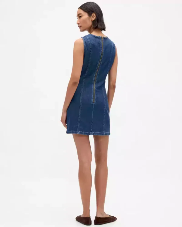 Denim a line dress