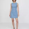 Denim a line dress