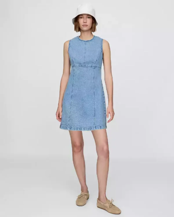 Denim a line dress