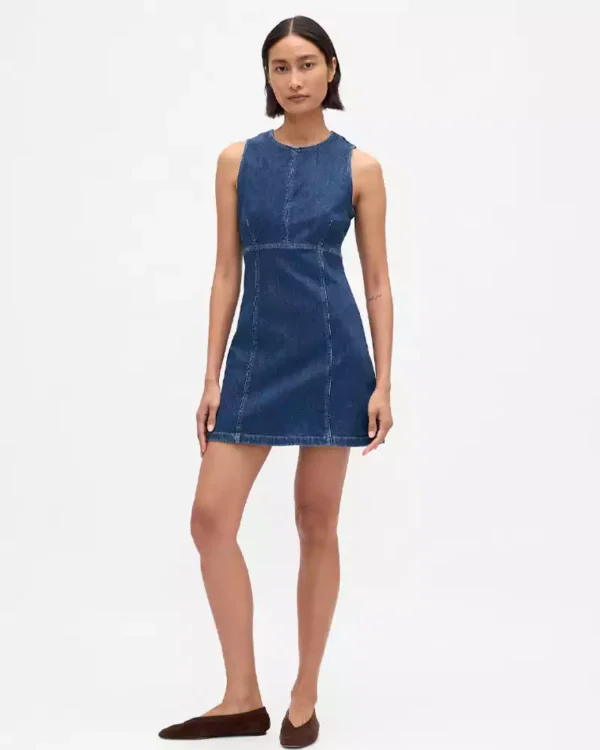 Denim a line dress