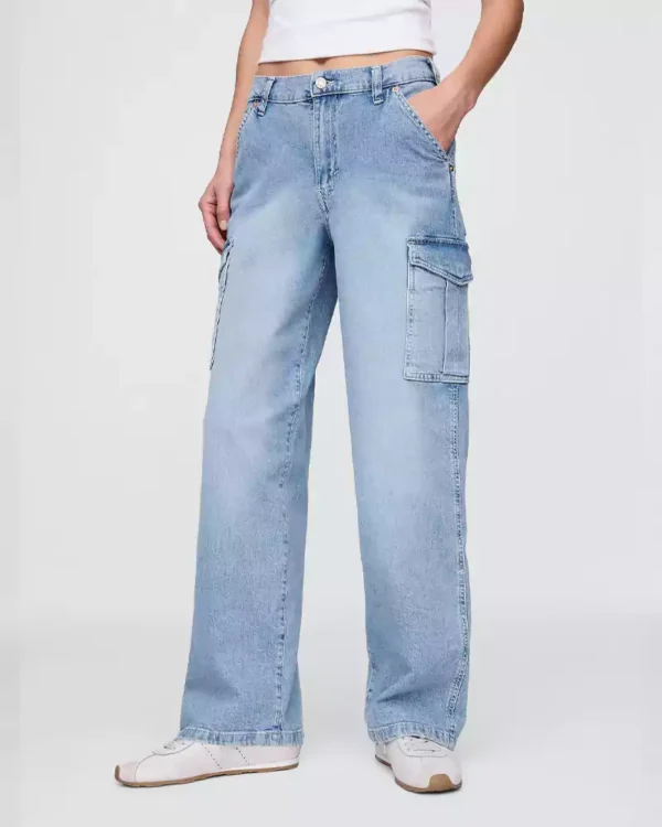 Denim cargo jeans for women Denim cargo jeans for women