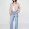 Denim cargo jeans for women Denim cargo jeans for women