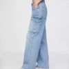 Denim cargo jeans for women Denim cargo jeans for women