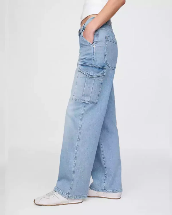 Denim cargo jeans for women Denim cargo jeans for women