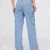 Denim cargo jeans for women Denim cargo jeans for women