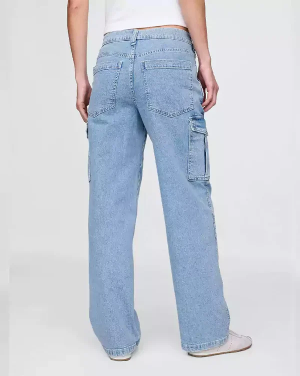 Denim cargo jeans for women Denim cargo jeans for women