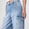 Denim cargo jeans for women Denim cargo jeans for women