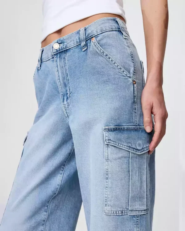 Denim cargo jeans for women Denim cargo jeans for women