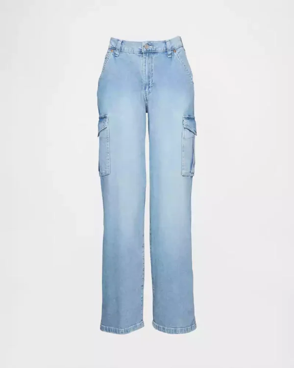 Denim cargo jeans for women Denim cargo jeans for women
