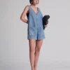 Denim romper women Denim romper women