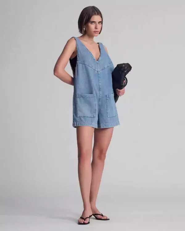 Denim romper women Denim romper women