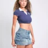 Denim short skirt Denim short skirt