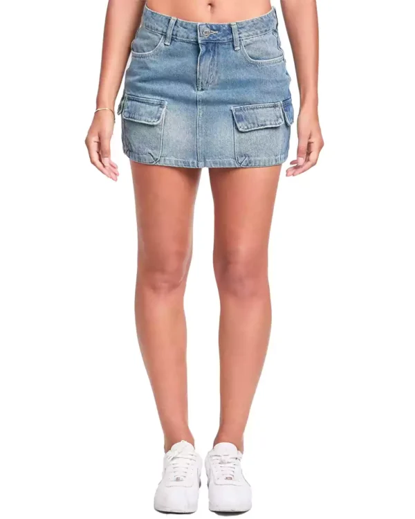 Denim short skirt Denim short skirt