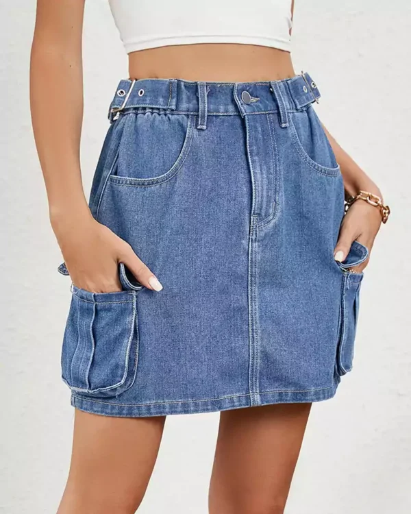 Denim short skirt women Denim short skirt women