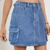 Denim short skirt women Denim short skirt women