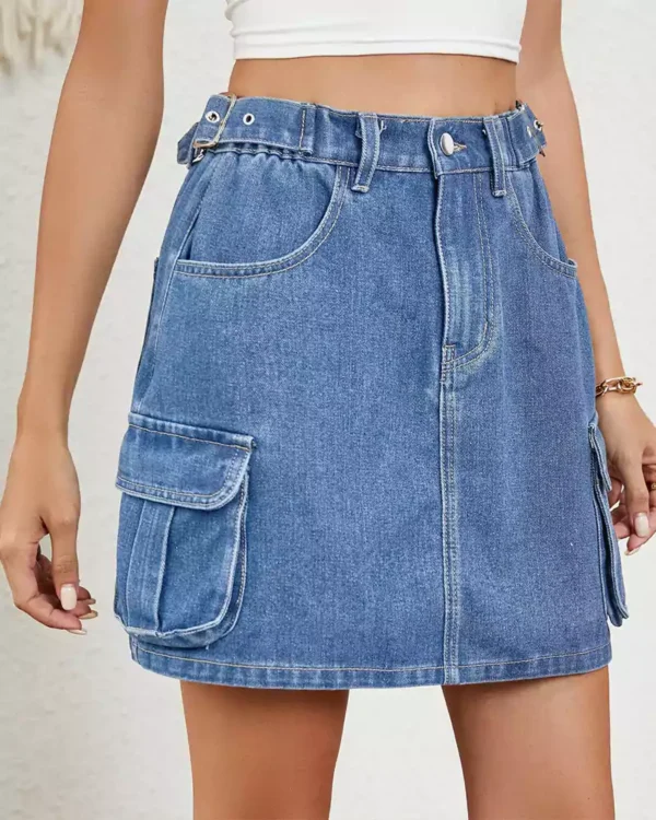 Denim short skirt women Denim short skirt women