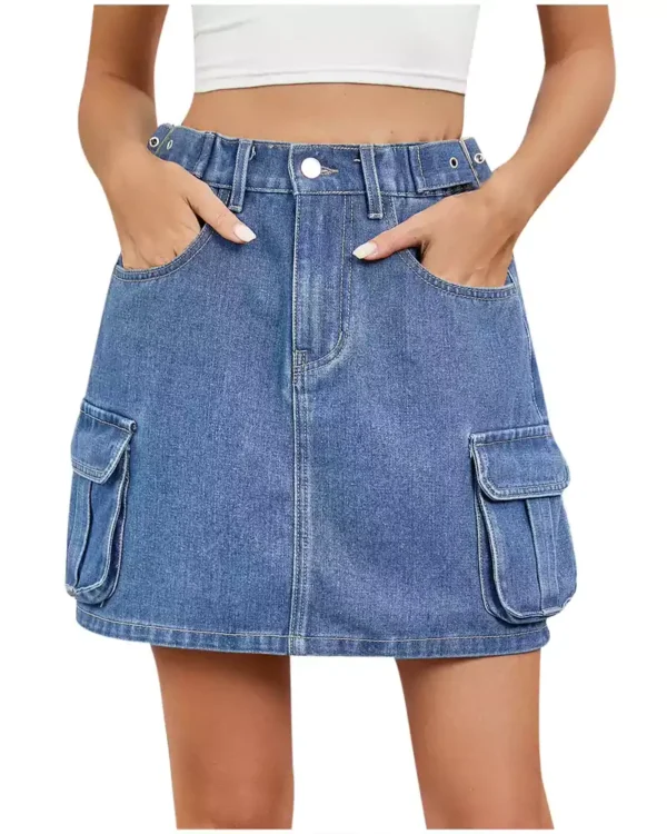 Denim short skirt women Denim short skirt women