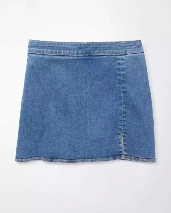High-Waisted Denim Skort High-Waisted Denim Skort