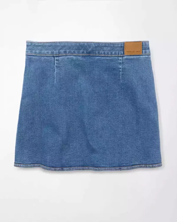 High-Waisted Denim Skort High-Waisted Denim Skort