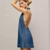 Lived-In Denim Mini Dress