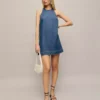Lived-In Denim Mini Dress