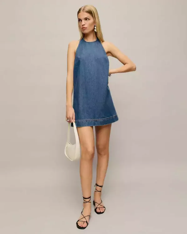 Lived-In Denim Mini Dress