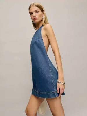Lived-In Denim Mini Dress
