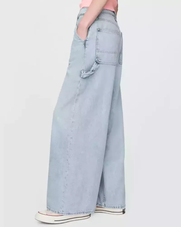 Mid Rise Light blue washed UltraSoft Baggy Jeans Mid Rise Light blue washed UltraSoft Baggy Jeans