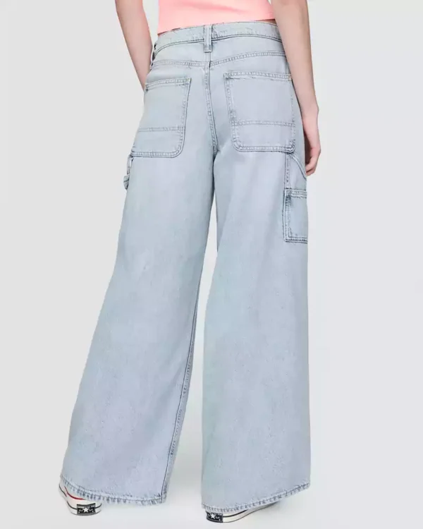 Mid Rise Light blue washed UltraSoft Baggy Jeans Mid Rise Light blue washed UltraSoft Baggy Jeans