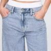 Mid Rise UltraSoft Boxer Baggy Jeans Light blue washed Baggy Jeans