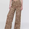 Mid Rise UltraSoft Leopard Baggy Jeans