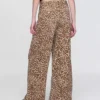 Mid Rise UltraSoft Leopard Baggy Jeans