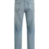mid-rise light indigo wash Straight Leg Jean
