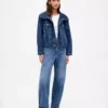 Oversize denim jacket for women