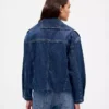 Oversize denim jacket for women