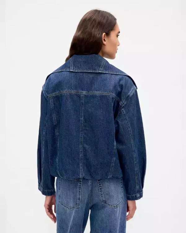 Oversize denim jacket for women