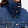 Oversize denim jacket for women