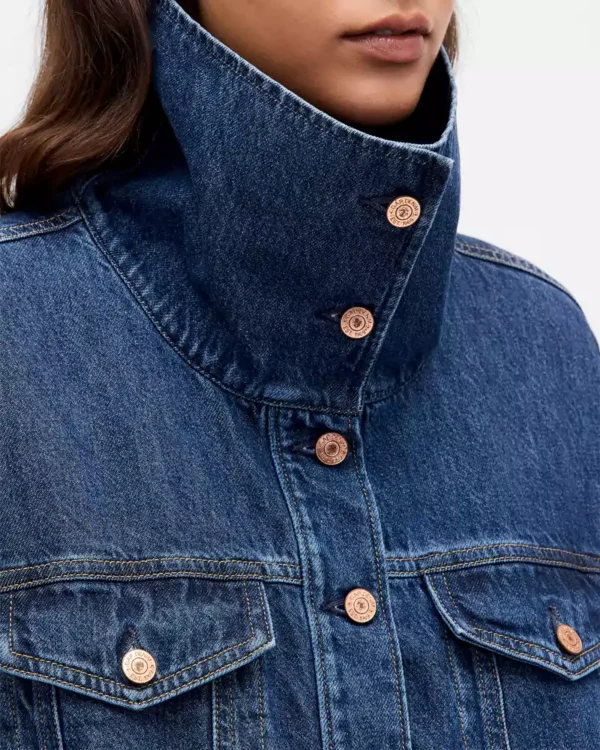 Oversize denim jacket for women